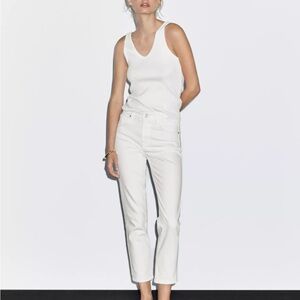 Massimo Dutti off white slim fit jeans - size 4 (Small) NWOT